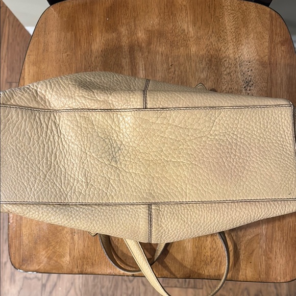 Authentic Cole Haan Tan Shoulder Bag with Textured Leather - Picture 7 of 8